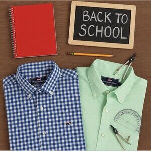 Back to School Vineyard Vines Button-Down Shirt Lot – Size Small (2-Pack)